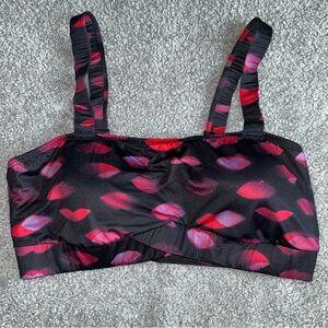 Torrid Black and Red Bandeau Intimates